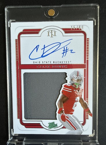 2025 National Treasures Collegiate Caleb Downs Patch ON CARD Auto /99 Ohio State