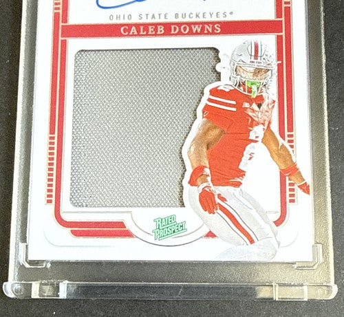 2025 National Treasures Collegiate Caleb Downs Patch ON CARD Auto /99 Ohio State