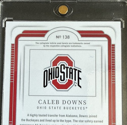 2025 National Treasures Collegiate Caleb Downs Patch ON CARD Auto /99 Ohio State