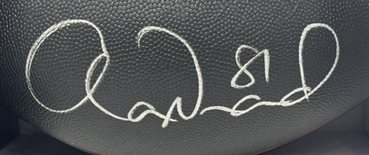 Aaron Hernandez Signed NFL Patriots Logo Football Mint Auto JSA LOA