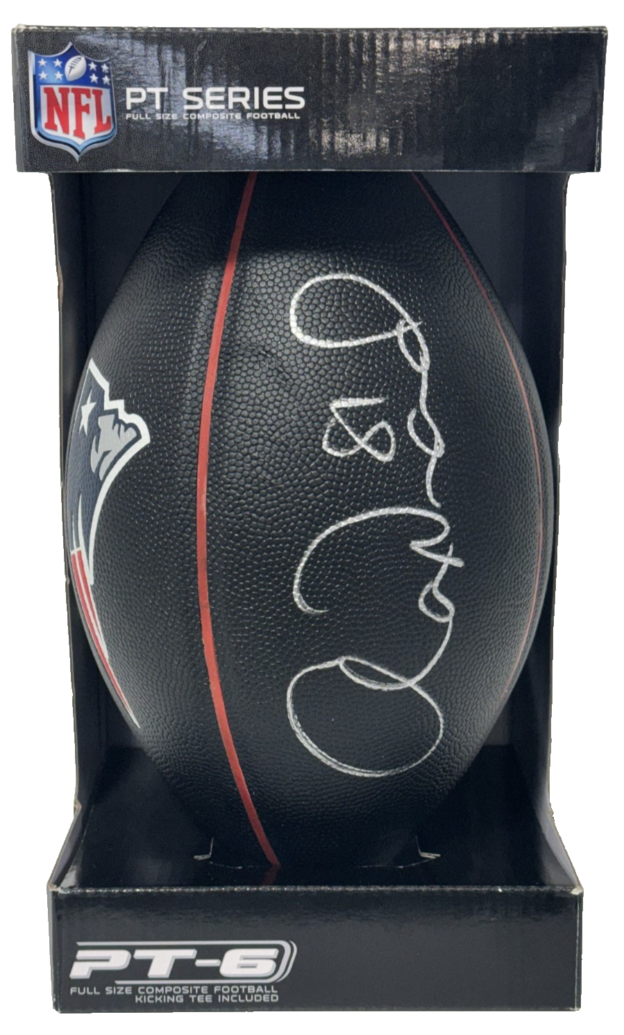 Aaron Hernandez Signed NFL Patriots Logo Football Mint Auto JSA LOA