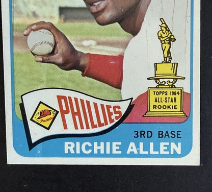 1965 TOPPS #460 RICHIE ALLEN PHILLIES WOW Razor Sharp READ Indent Line Nm
