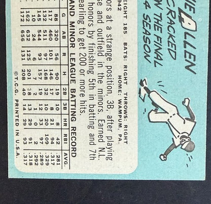 1965 TOPPS #460 RICHIE ALLEN PHILLIES WOW Razor Sharp READ Indent Line Nm