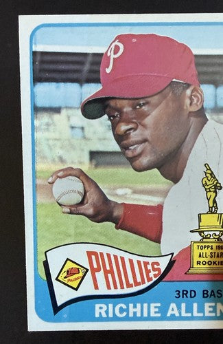 1965 TOPPS #460 RICHIE ALLEN PHILLIES WOW Razor Sharp READ Indent Line Nm