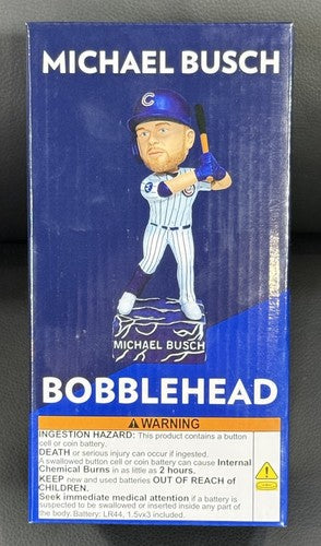 Chicago Cubs SGA 6/22/25 Michael Busch Lightning Bobblehead by Wendella New NIB