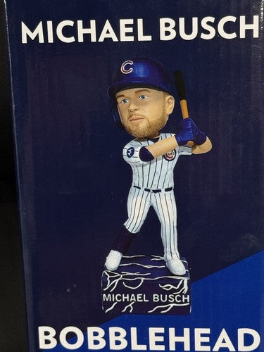 Chicago Cubs SGA 6/22/25 Michael Busch Lightning Bobblehead by Wendella New NIB