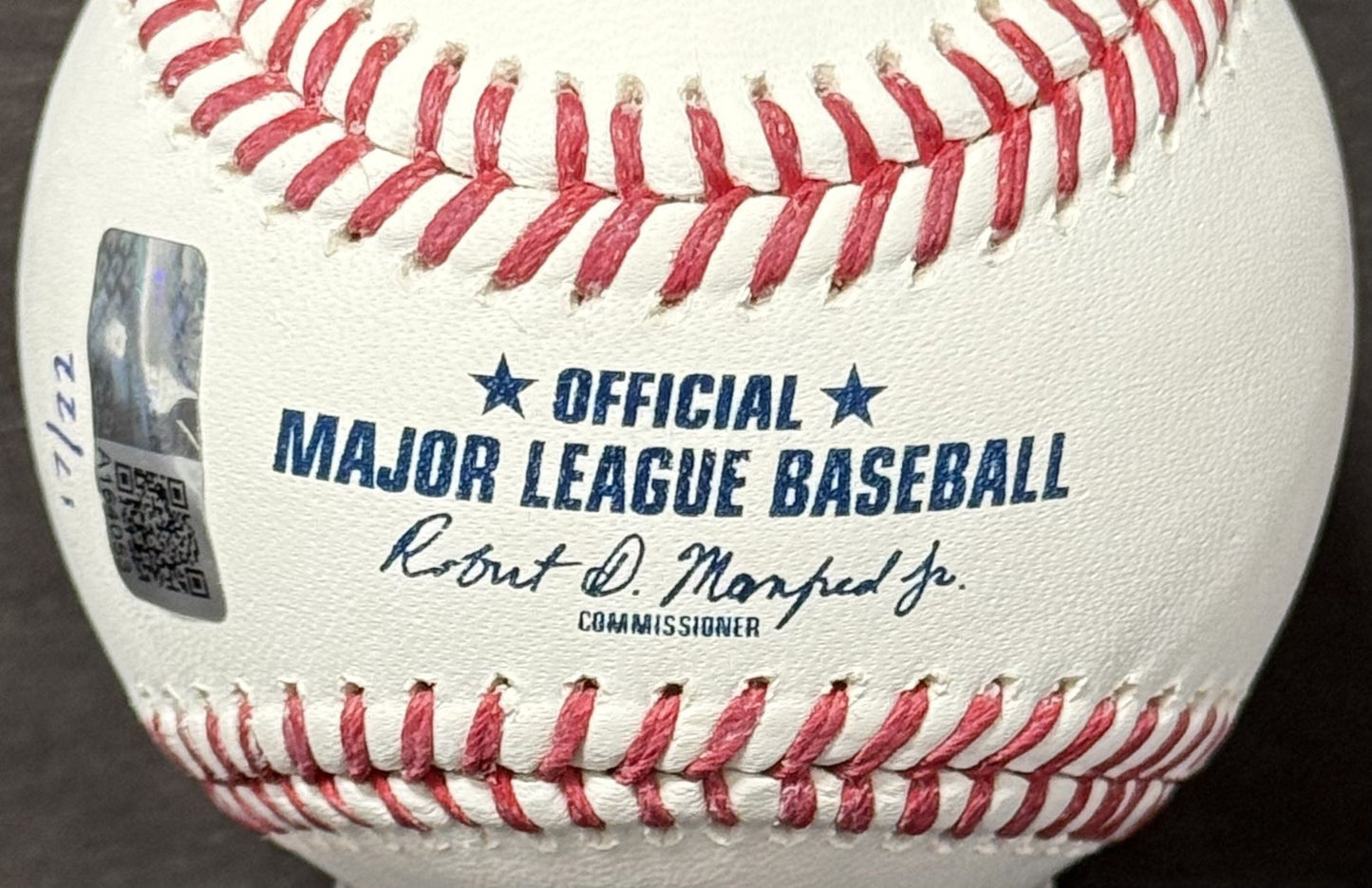 Ben Rice Signed Official Baseball Yankees Mlb Debut 1st Hit Auto /22 Steiner COA