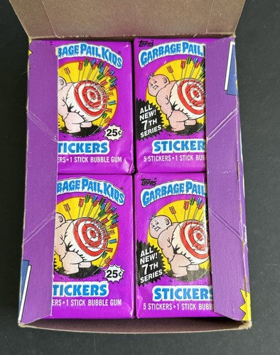 1987 Topps Garbage Pail Kids Series 7 Complete 48 Wax Pack Box GPK Crisp Clean