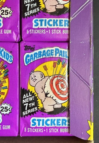 1987 Topps Garbage Pail Kids Series 7 Complete 48 Wax Pack Box GPK Crisp Clean