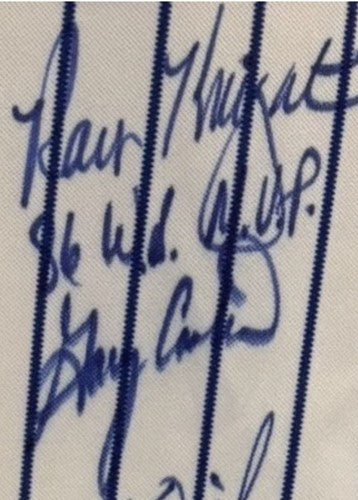 1986 Mets Team Signed Authentic Mets Jersey 34 Auto Hernandez Carter PSA 9 COA
