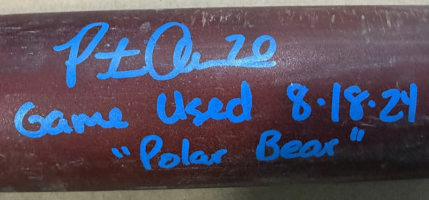 Pete Alonso Signed Game Used Chandler Axe Bat Mets Polar Bear Auto Fanatics MLB