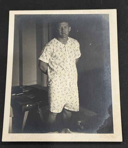 Mickey Mantle Type 1 Photo 4x5 Smoking In Pajamas PSA coa 1950s 1/1 RARE Yankees