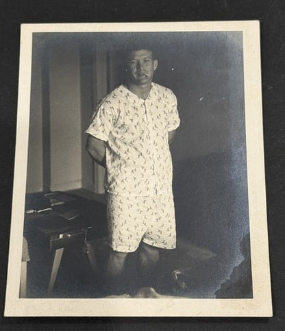 Mickey Mantle Type 1 Photo 4x5 Smoking In Pajamas PSA coa 1950s 1/1 RARE Yankees