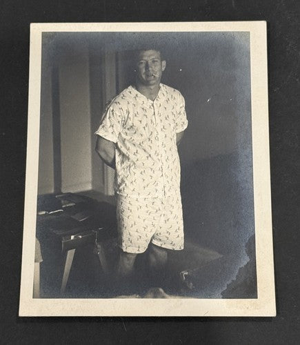 Mickey Mantle Type 1 Photo 4x5 Smoking In Pajamas PSA coa 1950s 1/1 RARE Yankees