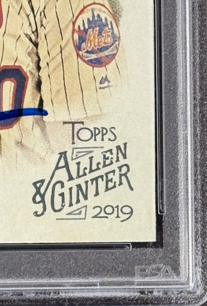 Pete Alonso Signed 2019 Allen & Ginter RC PSA 10 Auto Grade Mets Orioles Rookie