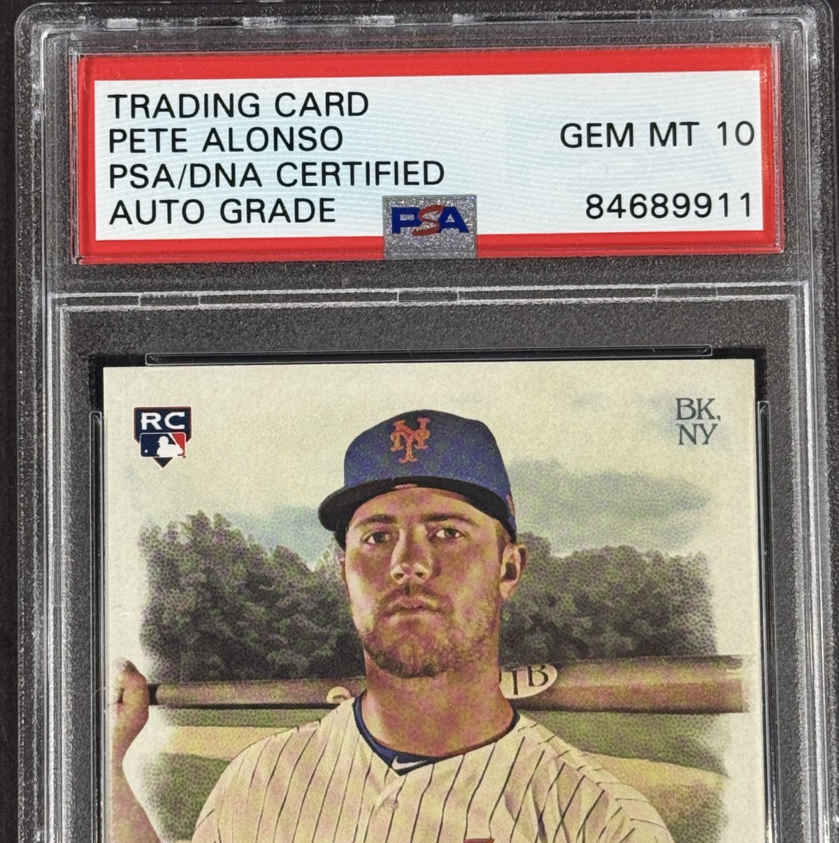 Pete Alonso Signed 2019 Allen & Ginter RC PSA 10 Auto Grade Mets Orioles Rookie