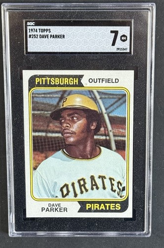 1974 Topps Dave Parker Rookie SGC 7 Nm - Mint Rc Hof Beauty Pittsburgh Pirates