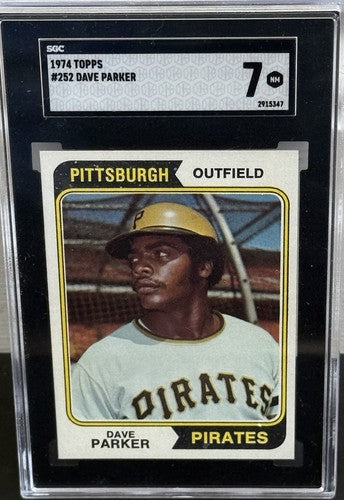 1974 Topps Dave Parker Rookie SGC 7 Nm - Mint Rc Hof Beauty Pittsburgh Pirates