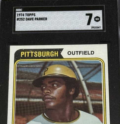 1974 Topps Dave Parker Rookie SGC 7 Nm - Mint Rc Hof Beauty Pittsburgh Pirates