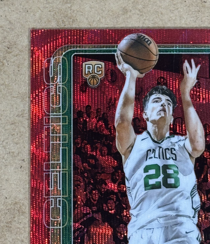 2025-26 Topps Chrome Hugo Gonzalez Red Pulsar LE /5 Boston Celtics RC Mint