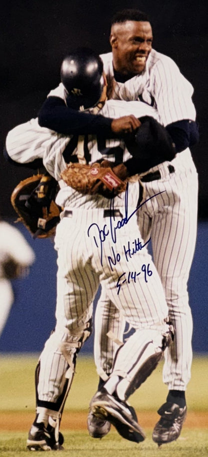 Doc Gooden Signed 16x20 No Hitter 5-14-96 Auto Framed NY Yankees CBM COA
