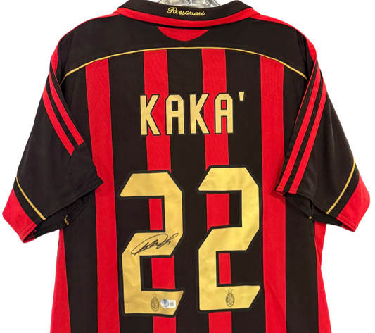 Ricardo Kaka Signed ClimaCool AC Milan Jersey #22 Auto BAS COA