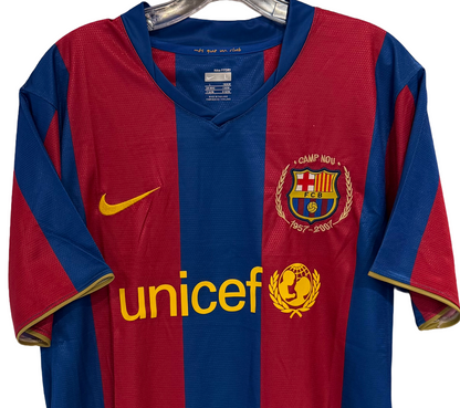 Ronaldinho Signed Commemorative Camp Nou Barcelona Nike Fit Jersey Auto BAS COA