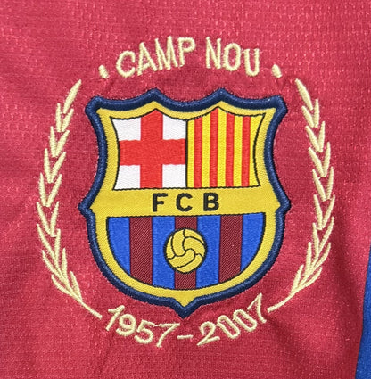 Ronaldinho Signed Commemorative Camp Nou Barcelona Nike Fit Jersey Auto BAS COA
