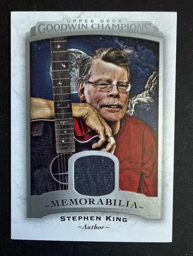2017 Upper Deck Goodwin Champions Memorabilia Stephen King #M-SK 7 Writer Mint