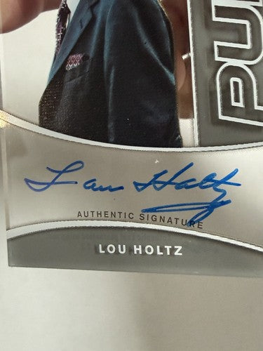 2015 Leaf Trinity Pure Lou Holtz #PA-LH1 Auto Sp Fighting Irish Mint HOF Coach