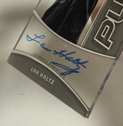 2015 Leaf Trinity Pure Lou Holtz #PA-LH1 Auto Sp Fighting Irish Mint HOF Coach