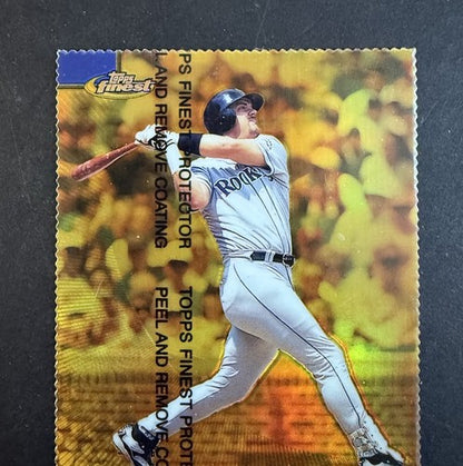 1999 Topps Finest Larry Walker #205 Gold Refractor 080/100 Mint  HOF Rockies