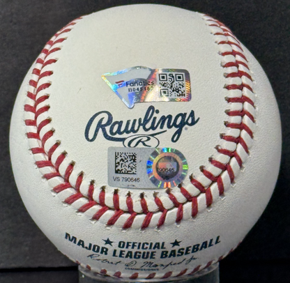 Mike Piazza Signed #31 Retirement Logo Baseball MLB & Fanatics Coa Ny Mets HOF