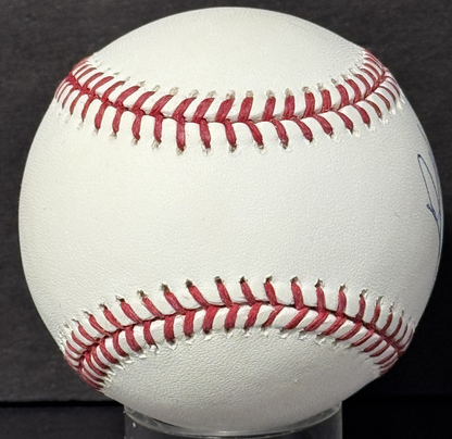 Mike Piazza Signed #31 Retirement Logo Baseball MLB & Fanatics Coa Ny Mets HOF