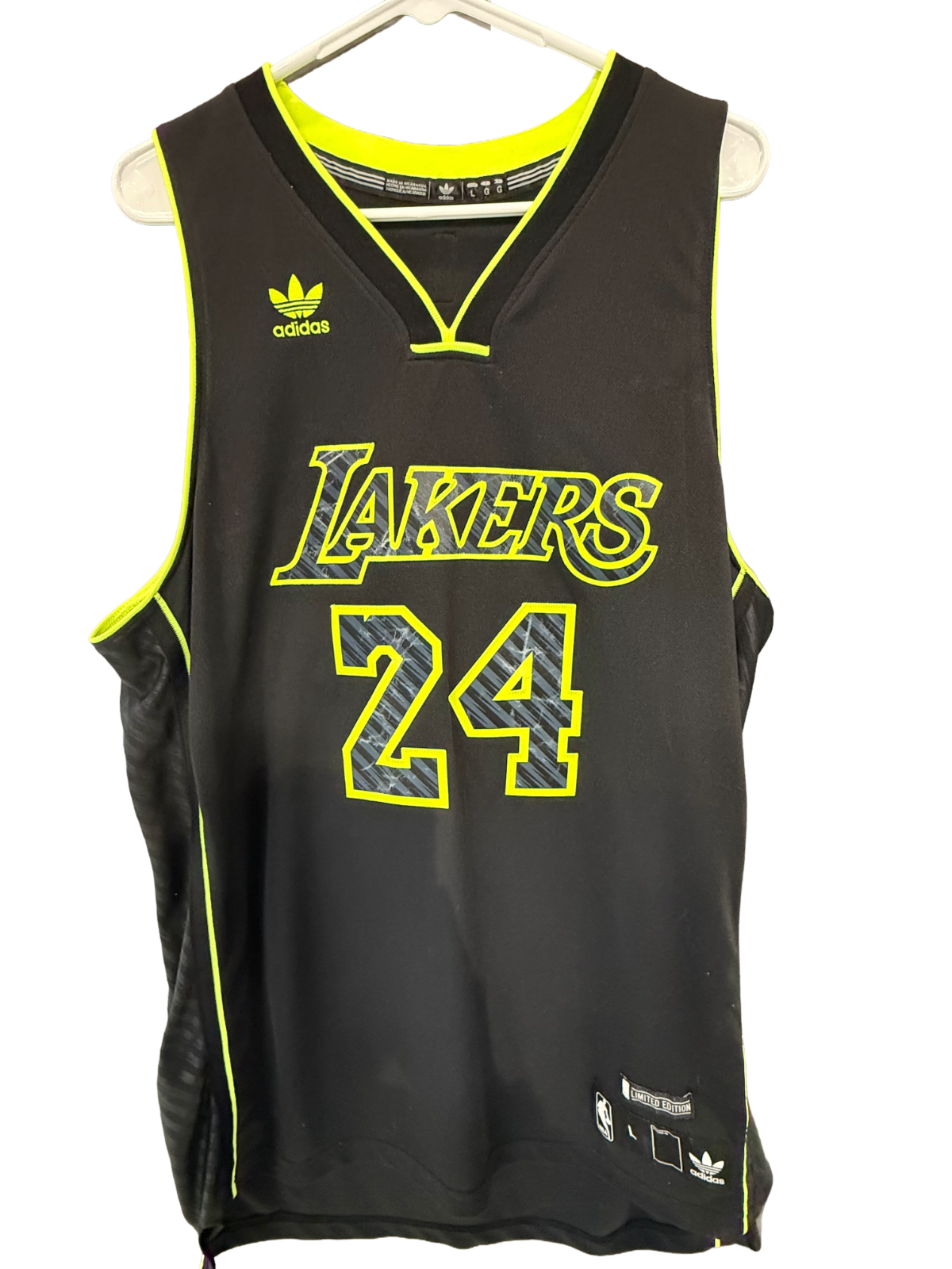 Kobe Bryant NBA Licensed Adidas Limited Edition Jersey Size L Lakers MVP HOF