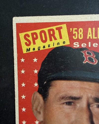 1958 Topps #485 Ted Williams All Star Boston Red Sox Nice Great Color HOF