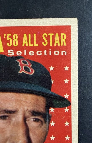 1958 Topps #485 Ted Williams All Star Boston Red Sox Nice Great Color HOF