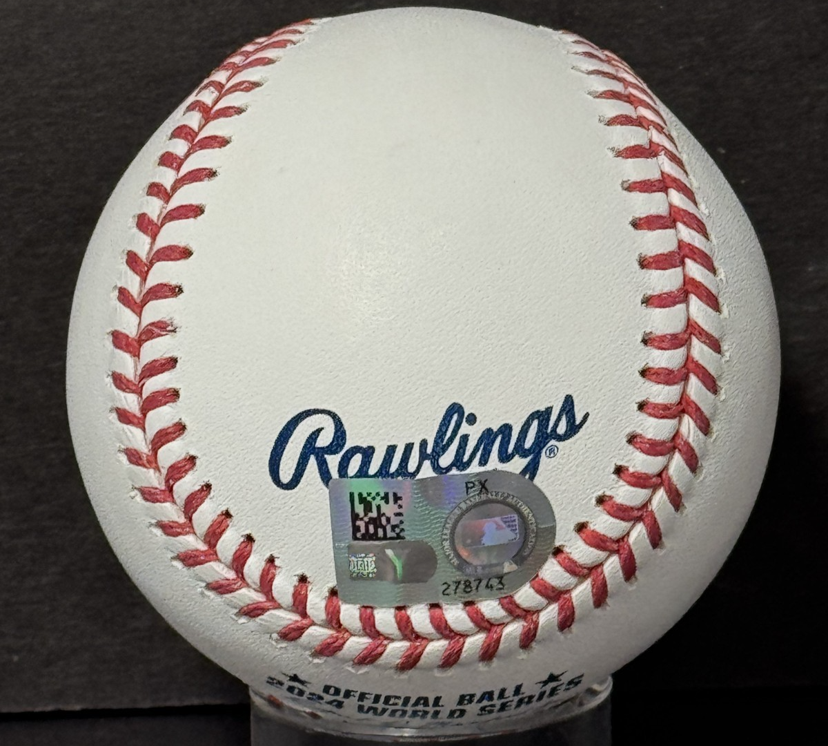 Freddie Freeman Signed 2024 World Series Logo Baseball Dodgers MVP Auto MLB COA