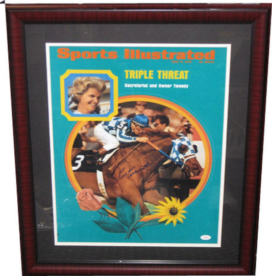 Ron Turcotte Secretariat Signed Auto 16x20 SI Photo JSA