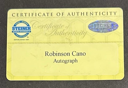 Robinson Cano Signed Game Used 2005 Rookie Year Yankees 2nd Base Steiner COA MLB