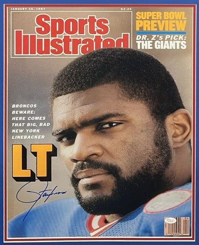 Lawrence Taylor Signed Framed Sports Illustrated 16x20 Photo Giants 1986 SB JSA