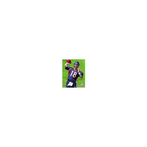 Peyton Manning Unsigned 8x10 Denver Broncos #18 Throwing 8x10 Photo