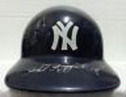 Phil Rizzuto, Joe Torre, Eddie Layton Signed Replica Helmet - NY Yankees  JSA