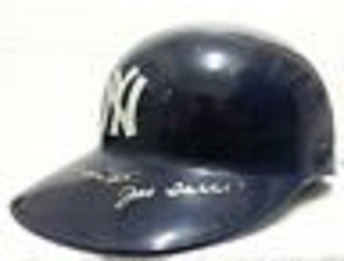 Phil Rizzuto, Joe Torre, Eddie Layton Signed Replica Helmet - NY Yankees  JSA