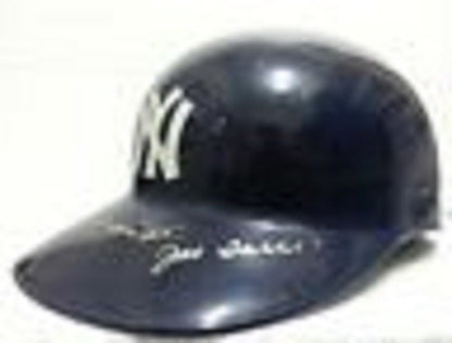 Phil Rizzuto, Joe Torre, Eddie Layton Signed Replica Helmet - NY Yankees  JSA