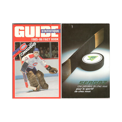 1985-86 Montreal Canadiens Patrick Roy Rookie Year Media Guide Program Yearbook