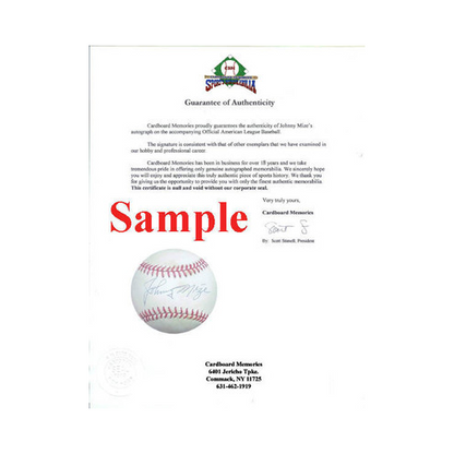 Dave Stewart Signed Official AL Baseball Dodgers WS MVP Autograph Cbm COA