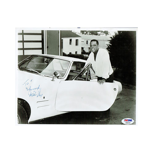 Willie Mays Signed VINTAGE Autograph 8x10 Original Photo With car PSA COA Hof