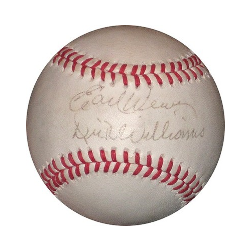 Earl Weaver & Dick Williams Dual Signed ONL Baseball HOF Manager Auto Cbm COA
