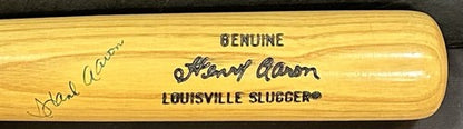 Hank Aaron Braves Signed Louisville Slugger Pro Model Bat Auto HOF JSA LOA